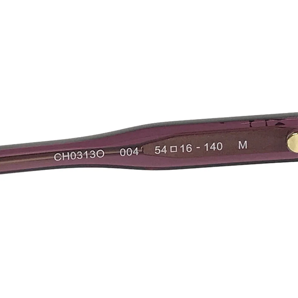 Chloe Eyeglasses Frames CH0313O 004 Shiny Purple Square Full Rim 54-16-140